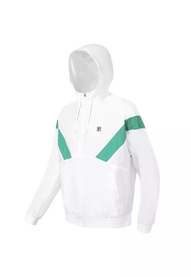 White tennis shop jacket
