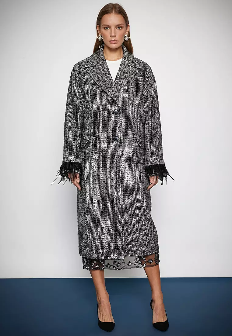 Tulle wool coat new arrivals