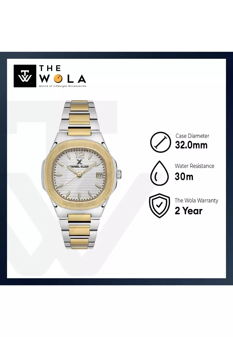 Premium Women Analog Watch DK.1.13581-4 Gold Stainless Steel Strap