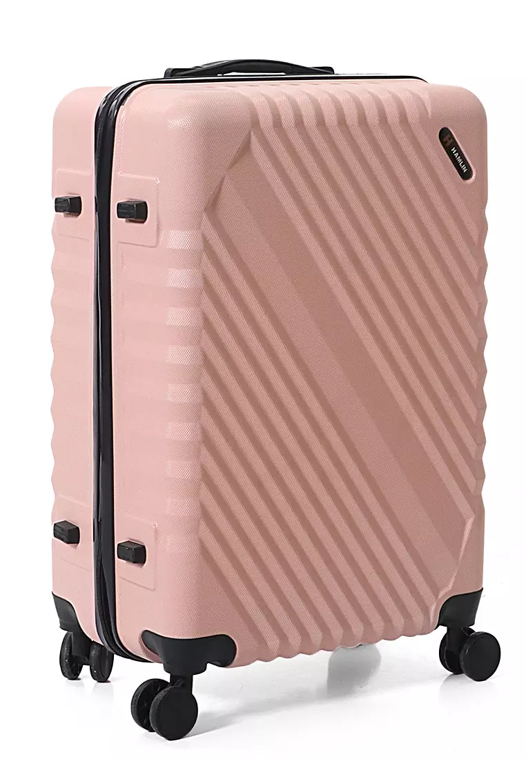 Carlton Koper Cabin Hardcase Unisex Size 24Inch Suitcase Combination Lock Large Compartment  ORIGINAL - Light Coral