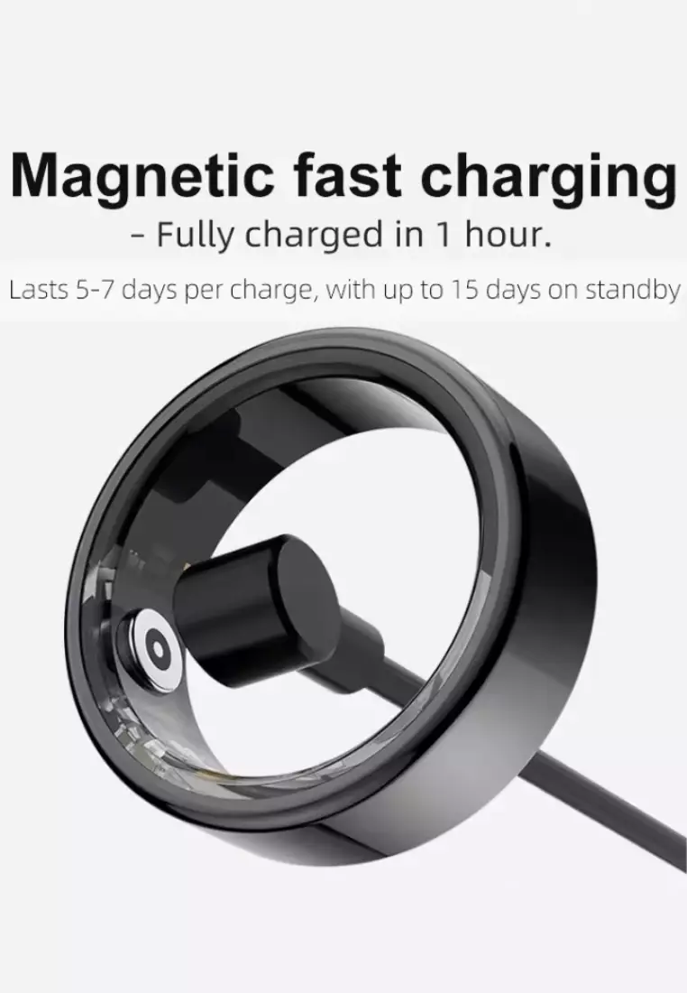 Smart Wearable Set - Eglantine Wireless Earbuds + Smart Ring - Black