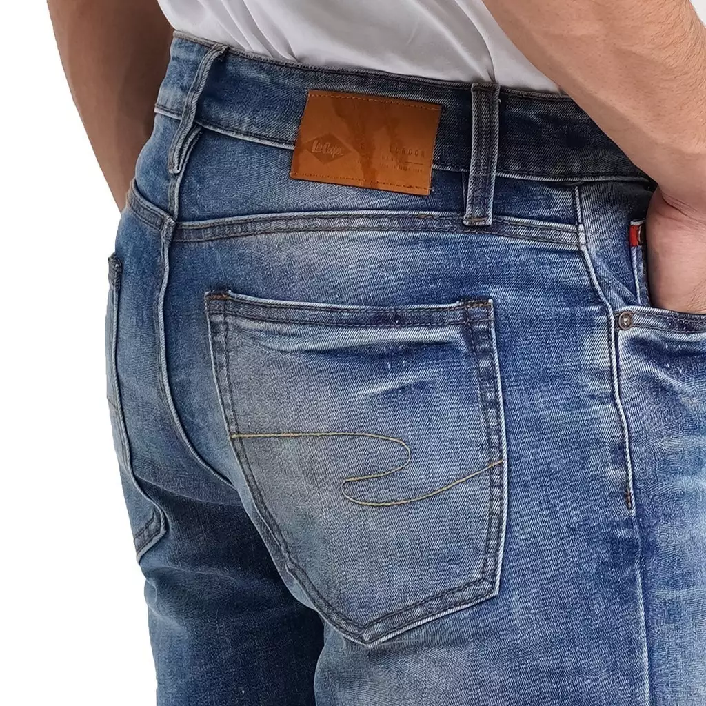 Lee Cooper Tapered Fit Jeans Arthur Worn Light Blue Iceberg