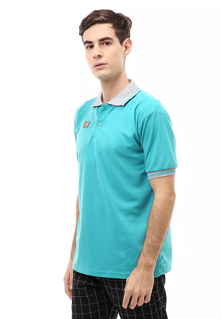 Jack T-Shirt Atasan Kasual Kaos Polos Pria Kerah Lengan Pendek Material Cotton ORIGINAL - Tosca