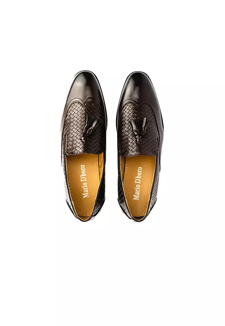 Men's Formal Slip On Shoes Mw 22946 Coffee C43