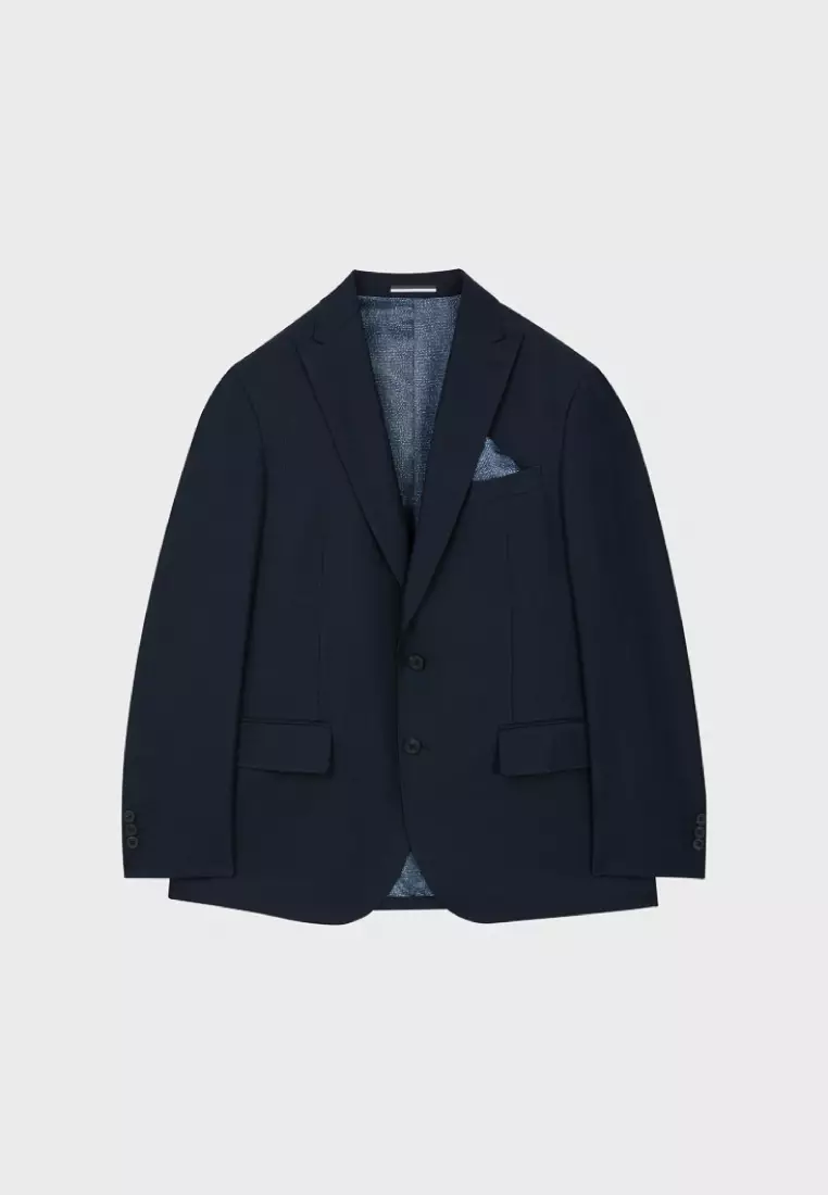 Midnight Blue Check Leisure Suit