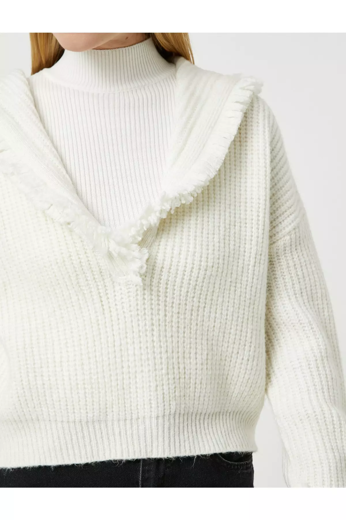 Hooded Oversized Knitted Sweater