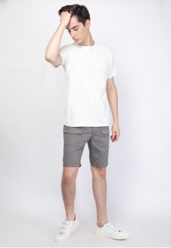 Jual Skelly Skelly Original Waffle Henley Tee T1 White 