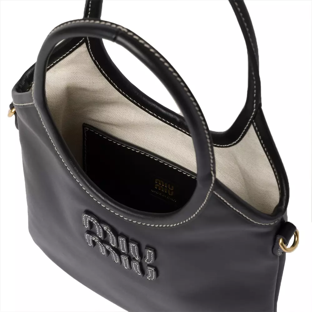 Ivy Mini Leather Tote Bag Black
