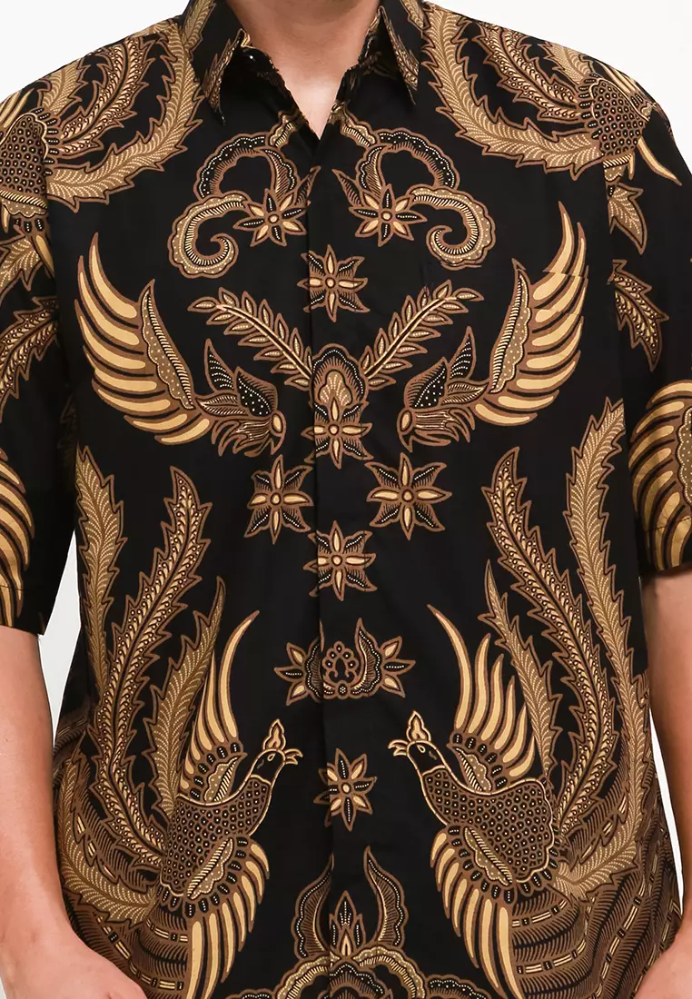 BATIK TALENTA EXCLUSIVE Lengan pendek BLACK A453