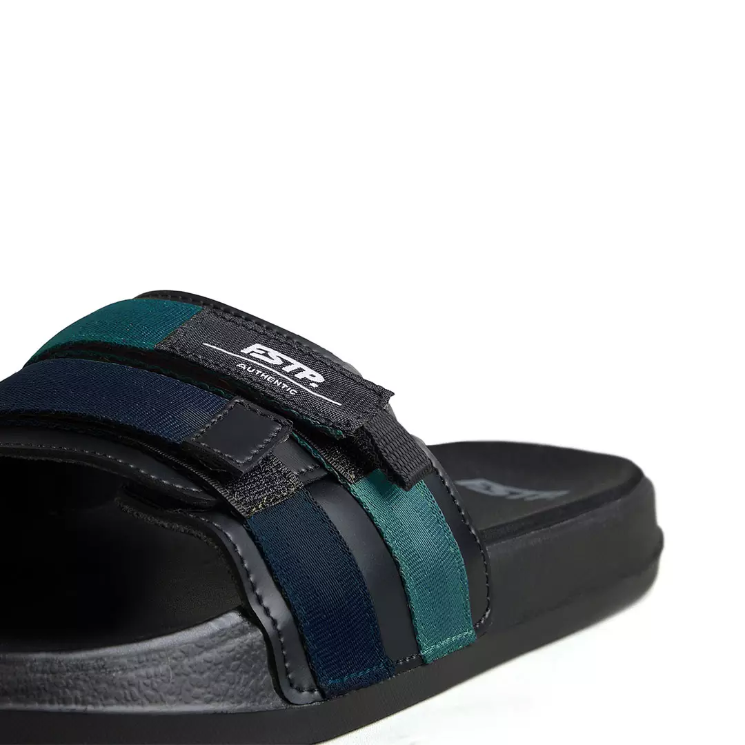 Footstep Footwear Sandal Slide Pria Wanita Stereo Tosca Navy Sandal Slip