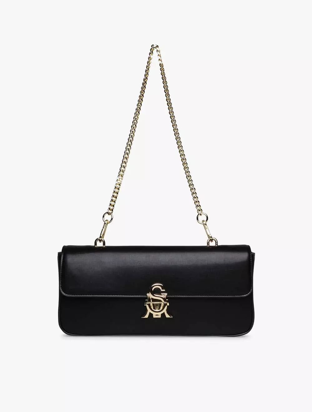 Steve madden luggage black and sale gold