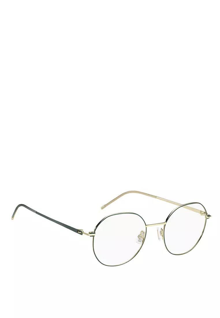 BOSS Optical glasses BOSS 1463-PEF, ROUND / OVAL Shape with GOLD GREEN Color