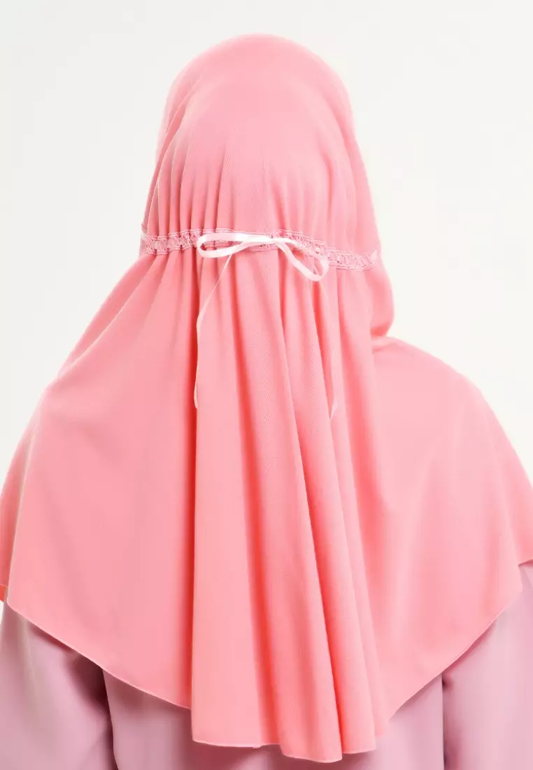 RABBANI - Kerudung Sekolah Instan Hemy KAA - Salmon Rose