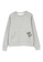 A-IN GIRLS grey Cute Embroidered Plus Velvet Gray Sweatshirt 043E6AAAF67749GS_4