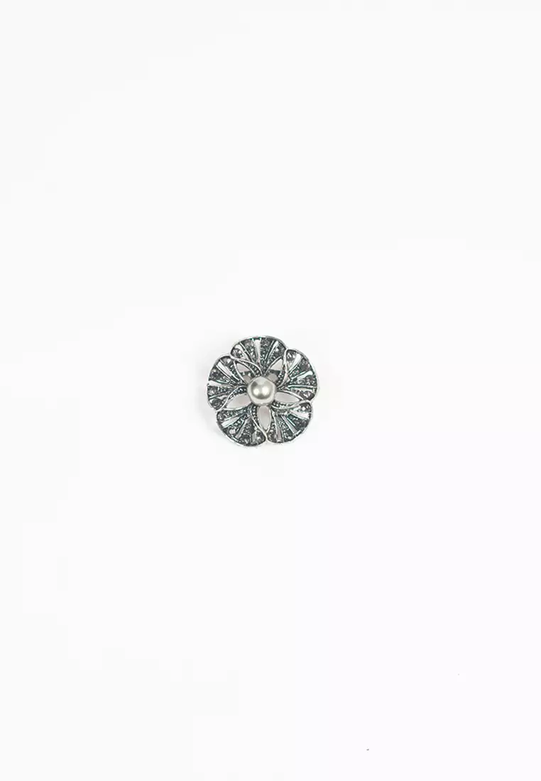 Houseofcuff lapel pin brooch bros untuk jas TUSUK SILVER A38