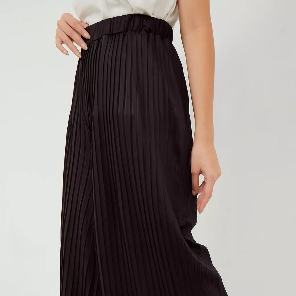 MAYONETTE Sunny Celana Panjang Plisket Kulot - Mocca