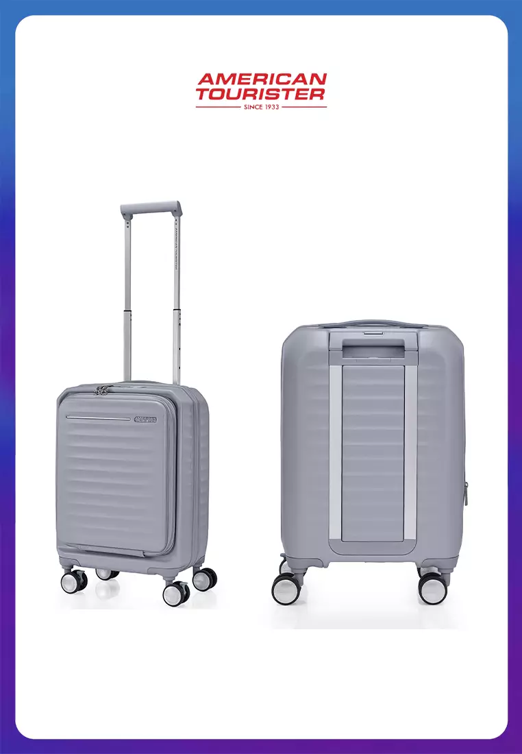 American Tourister Koper Hardcase Frontec Cabin 19 Inch Exp TSA OS - Cool Grey
