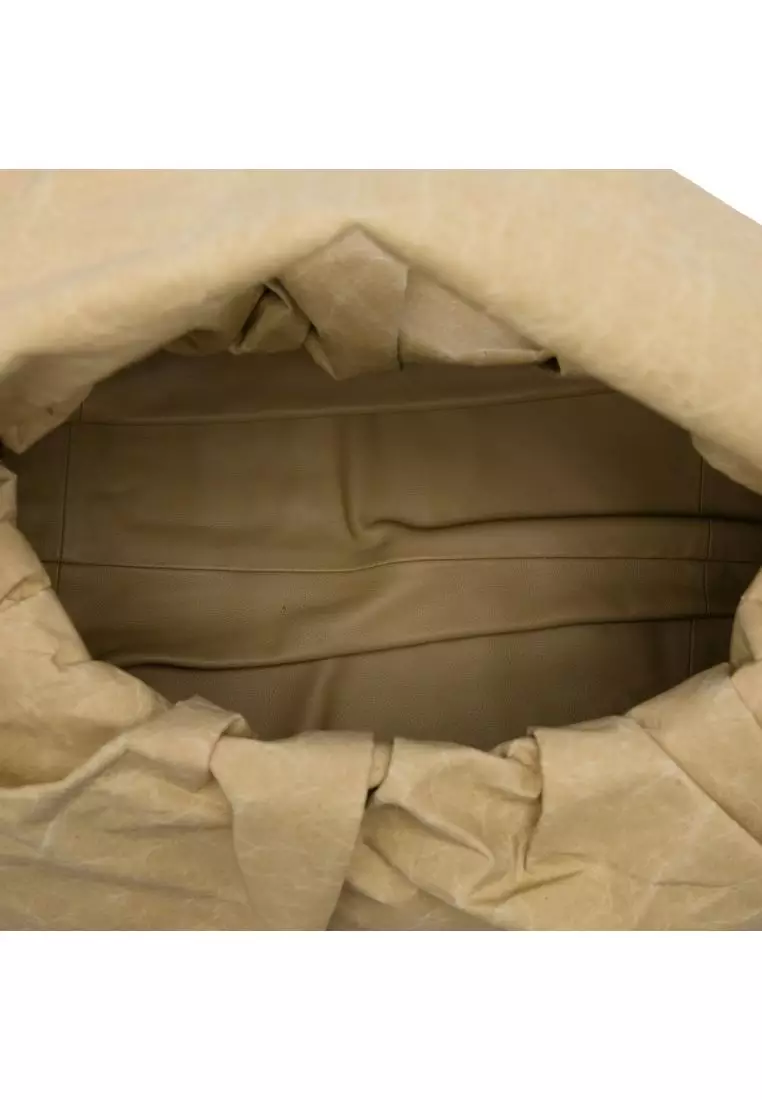 Pre-Loved Bottega Veneta Large Kraft Paper The Shoulder Pouch