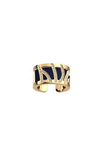 Les Georgettes by Altesse multi and gold Perroquet Gold Ring with Blue Denim / Canyon Perspex 1FCF0AC2FE5784GS_1
