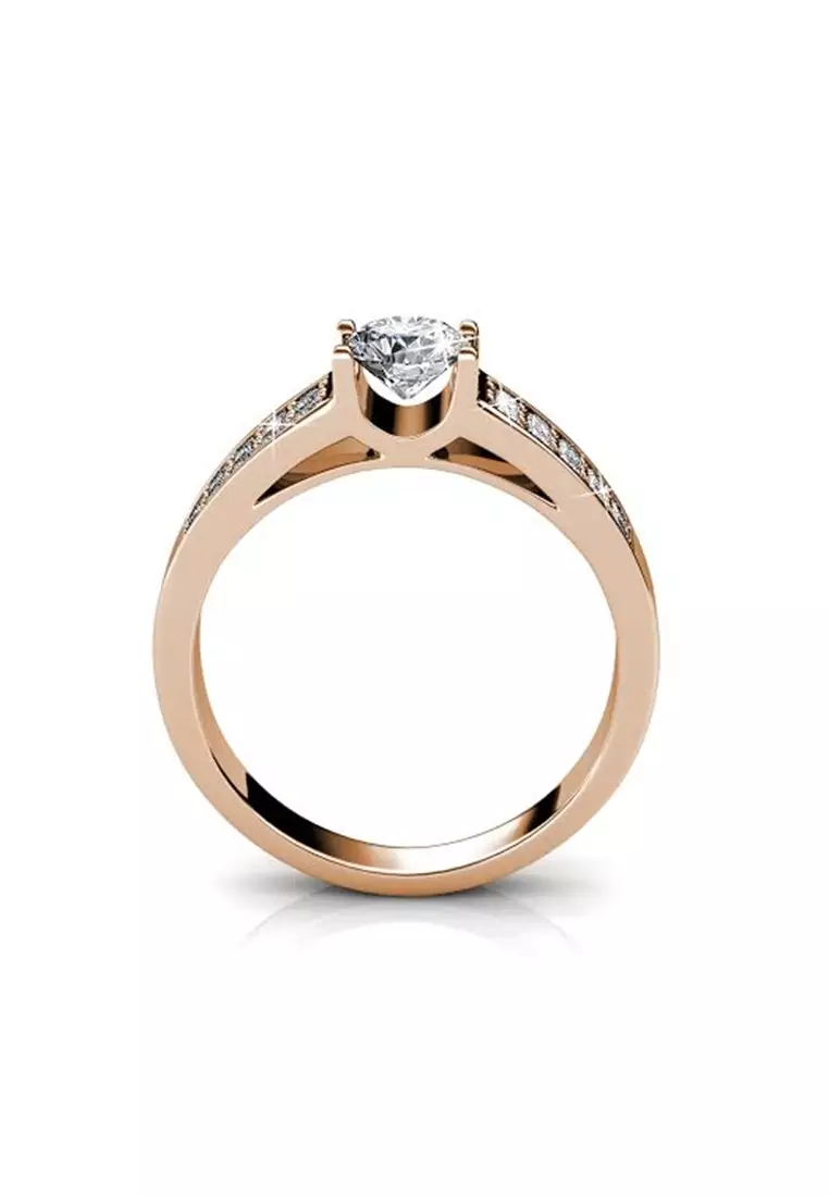 Lush Ring (Rose Gold) - Cincin Crystal Swarovski by Her Jewellery