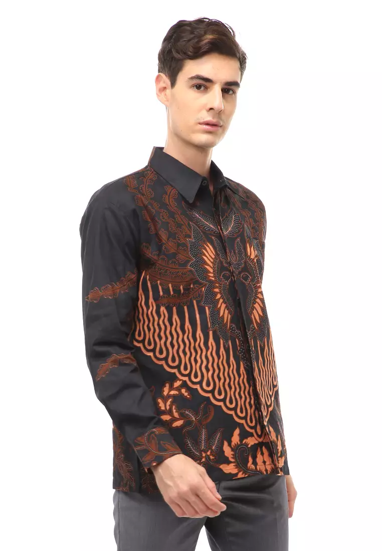 Kendrick Atasan Formal Kemeja Batik Pria Astaguna Long Sleeve Material Cotton ORIGINAL
