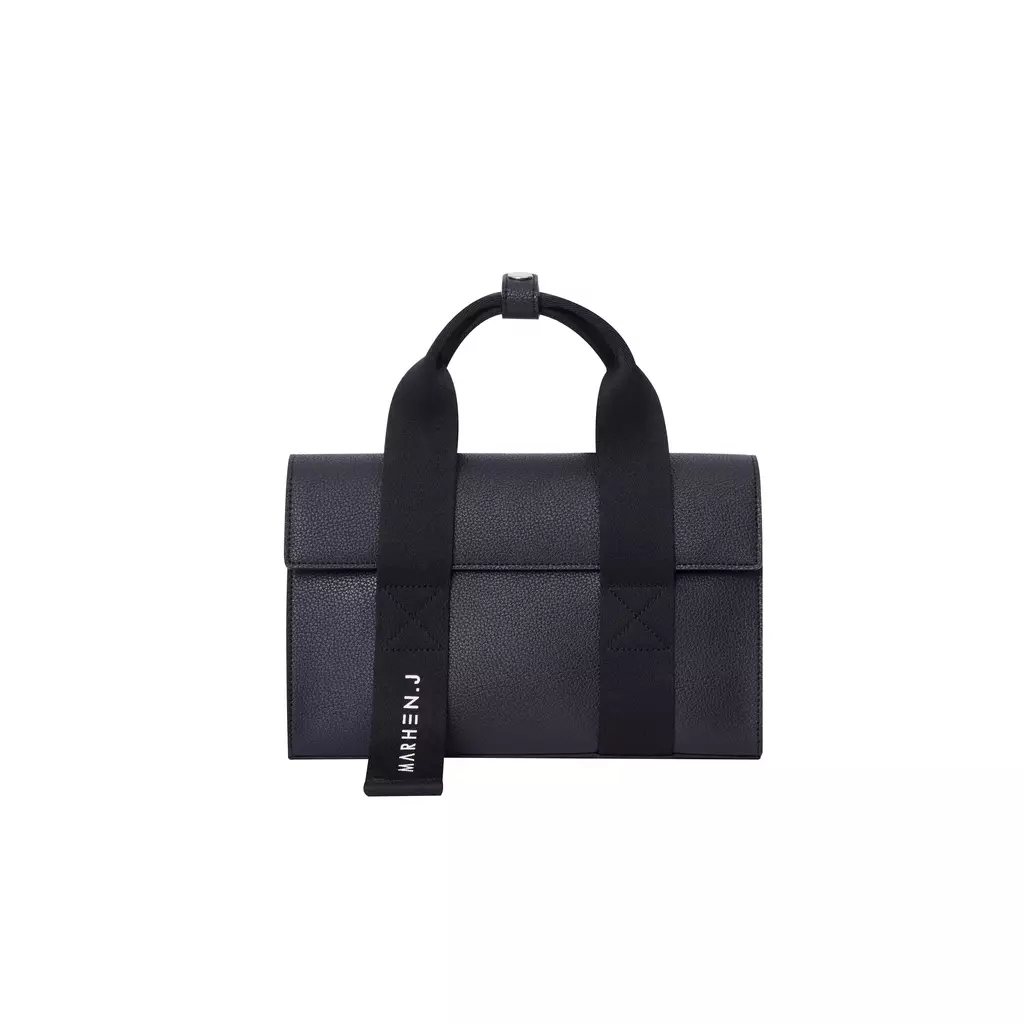 LUDY Vegan Leather Crossbody Bag All Black