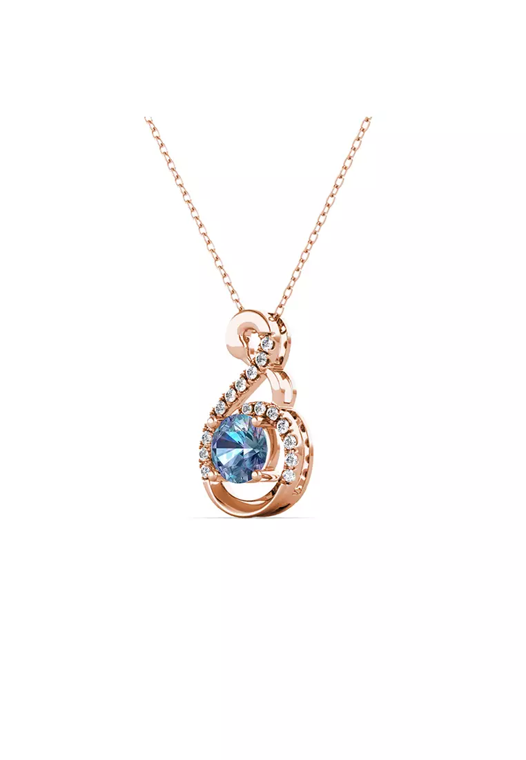 [ Alexandrite Collection ] Aurora Swan Alexandrite Pendant Silver S925 RG - Kalung by Her Jewellery