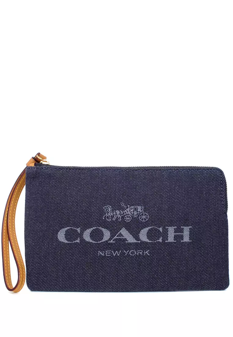Denim wristlet sales