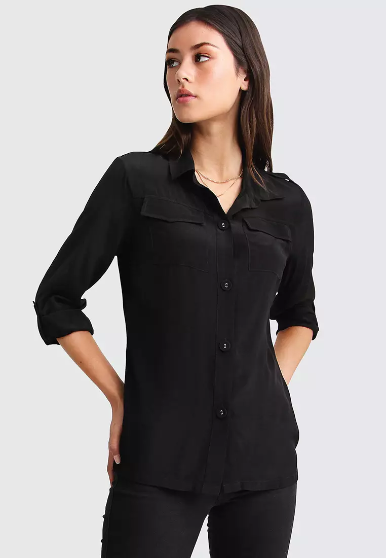 Buy Belle Bloom Eclipse Rolled Sleeve Blouse Online ZALORA