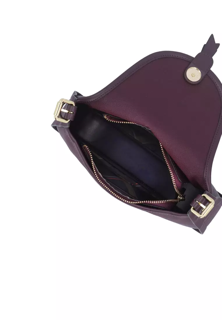 Sora Charm Shoulder Bag - Maroon