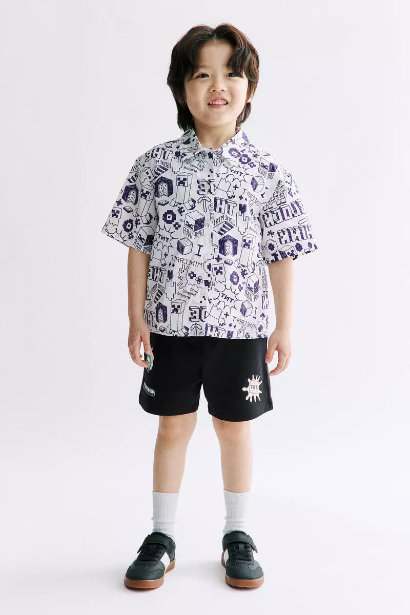Printed cotton shirt