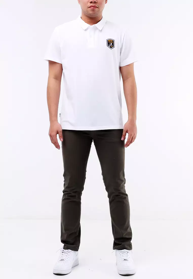 Collared Waffle Short Sleeves Polo