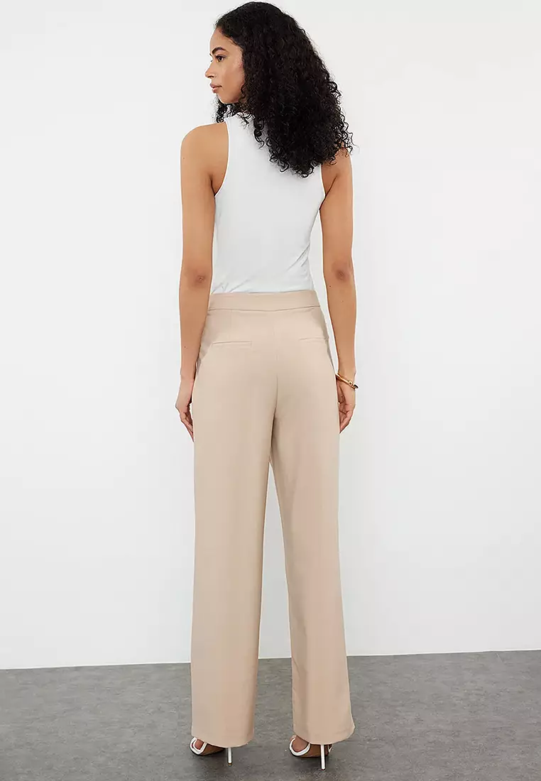 Asymmetrical Overlap Trousers