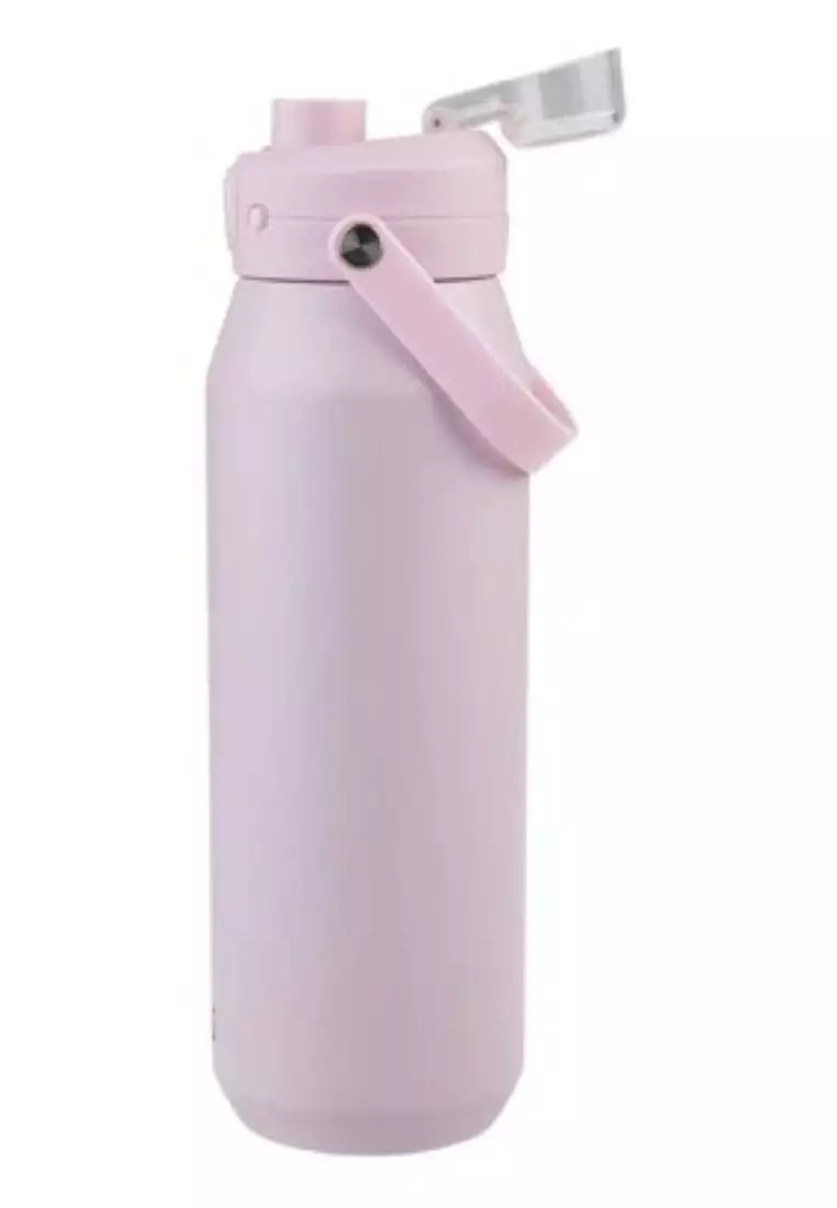 Oasis Ceramic Stainless Steel Triple Wall Capri Quick Release Drink Bottle 1L - Pink Lemonade