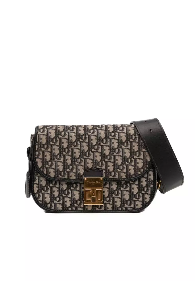 Pre-Loved Dior Oblique Canvas Flap Crossbody