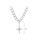 Glamorousky white Fashion Simple 316L Stainless Steel Star Pendant with Cubic Zirconia and Necklace 31726AC2B45BC2GS_2