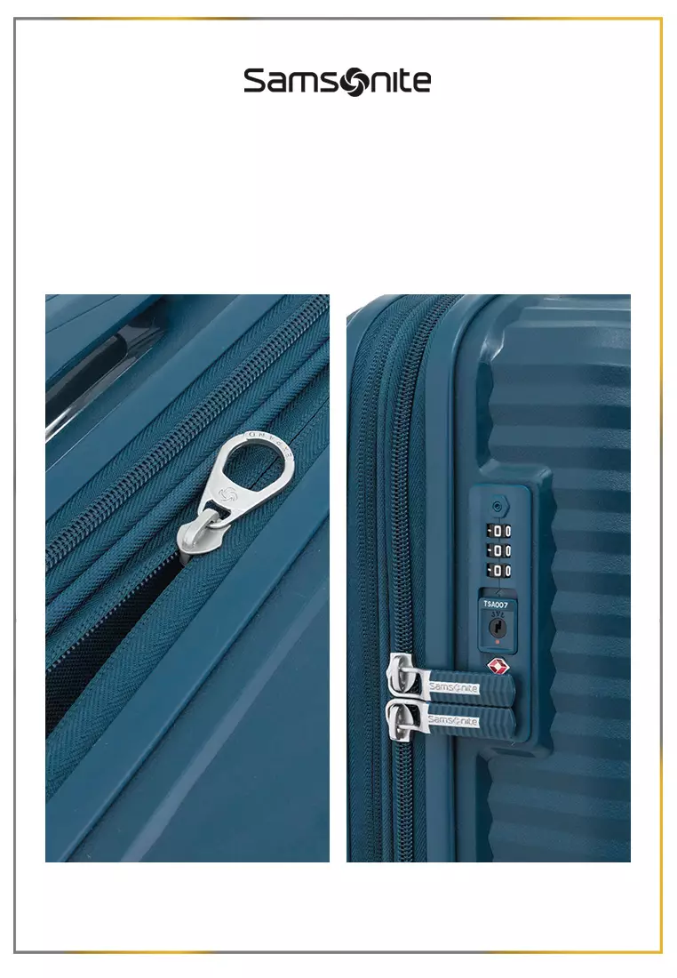 Samsonite Koper Hardcase Varro Large 30inch Expandable - Peac.Blue 1St