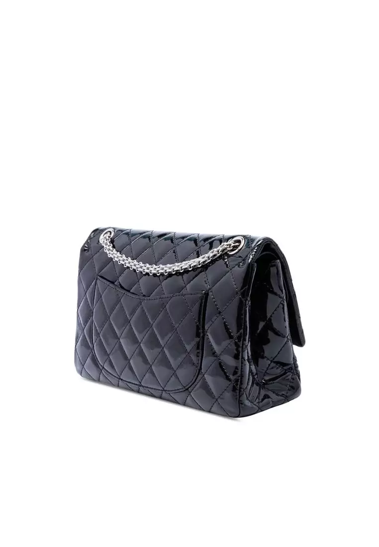 Pre-Loved Chanel Quilted Patent Reissue 2.55 Double Flap 226