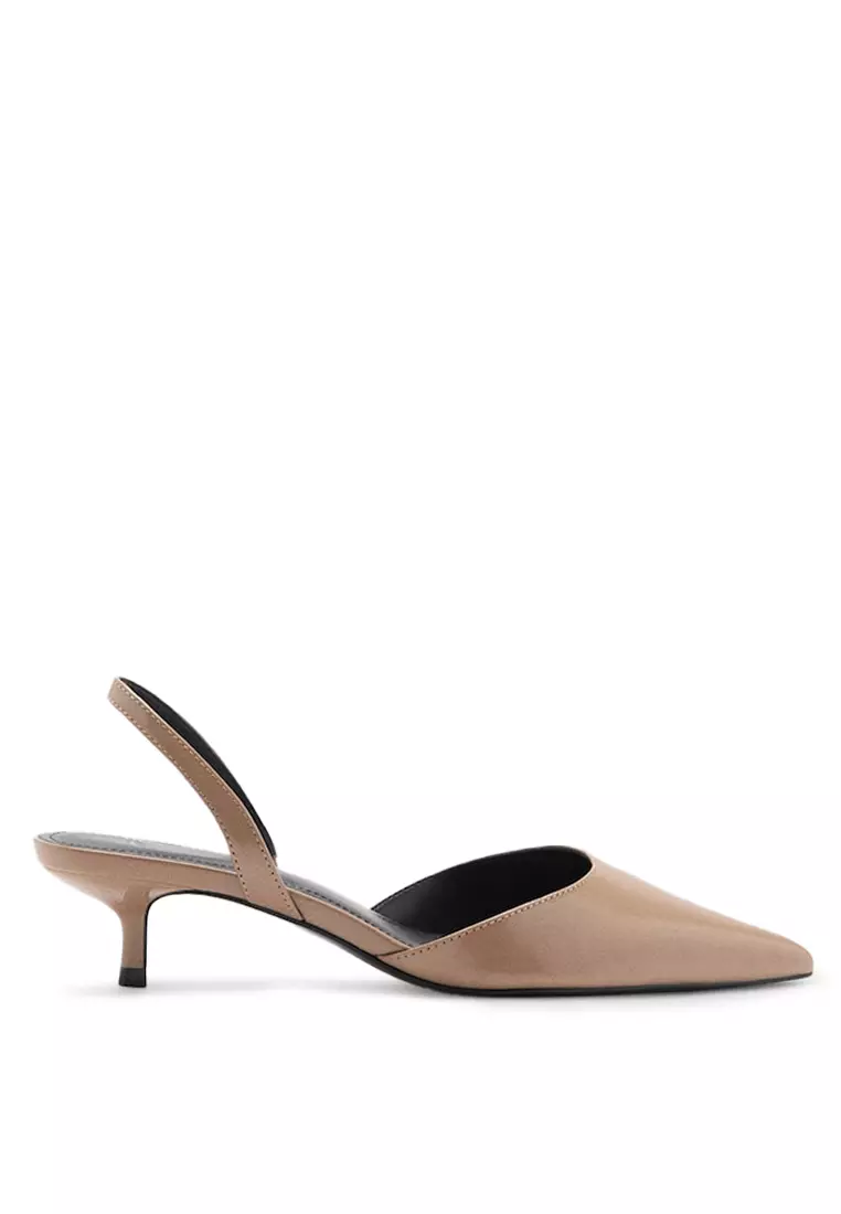 Discount on Mango  shoes - SKU: Kitten-Heel Pointed Shoes