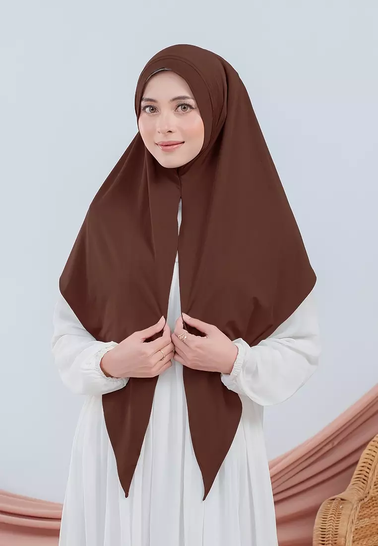 HIJAB INSTAN RANA - DARK BROWN