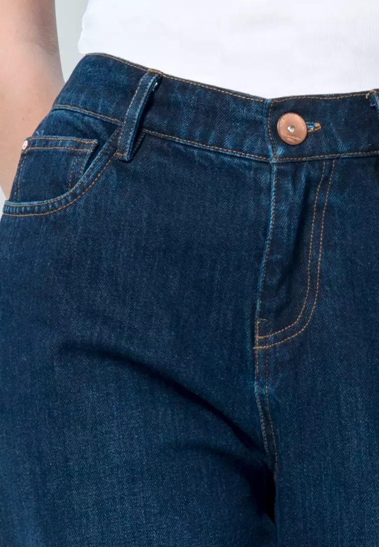 Yovita Navy Boyfriend Jeans