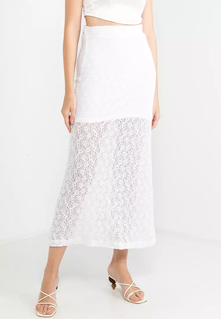Zalora white lace dress outlet