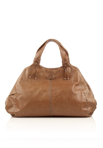 Tod's brown Preloved Brown Leather Hobo Bag C70FFACAA46462GS_1