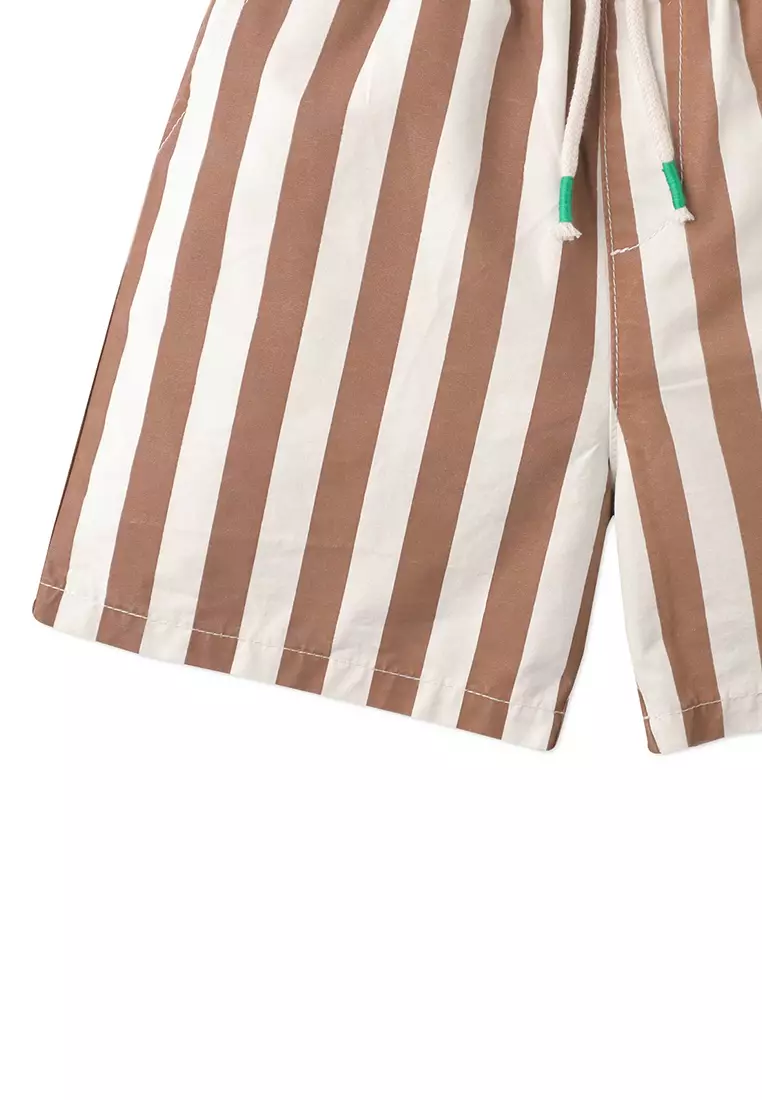Boys Cody Shorts In Thick Stripes Print