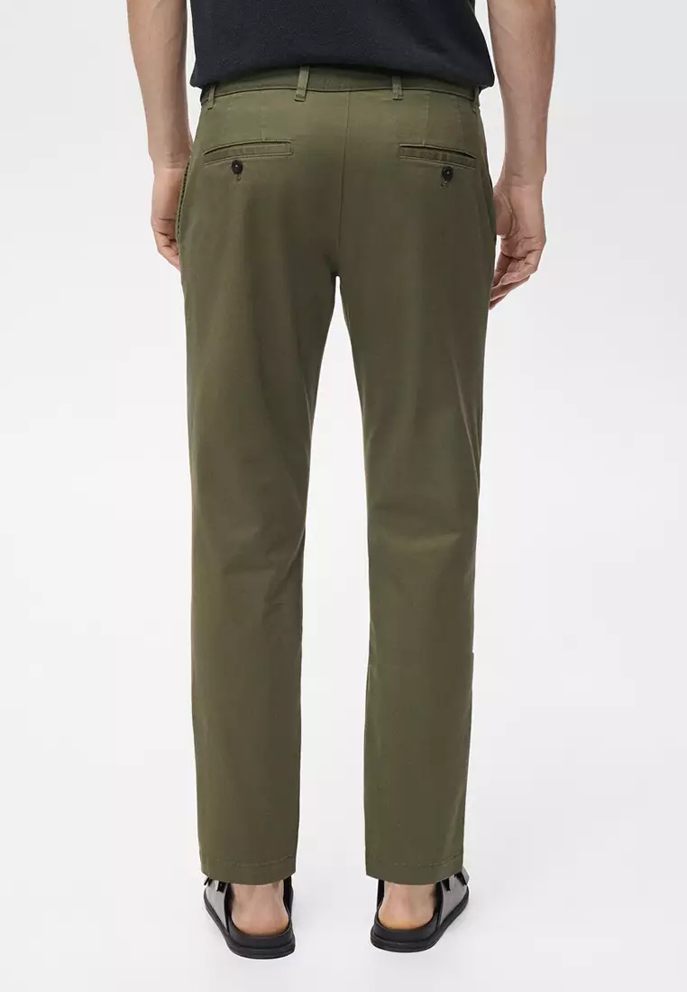 Prato Cropped Tapered Chino Trousers