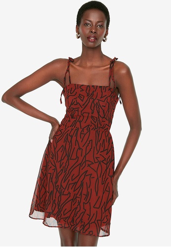 Trendyol Burgundy Dress 2023 | Buy Trendyol Online | ZALORA Hong Kong