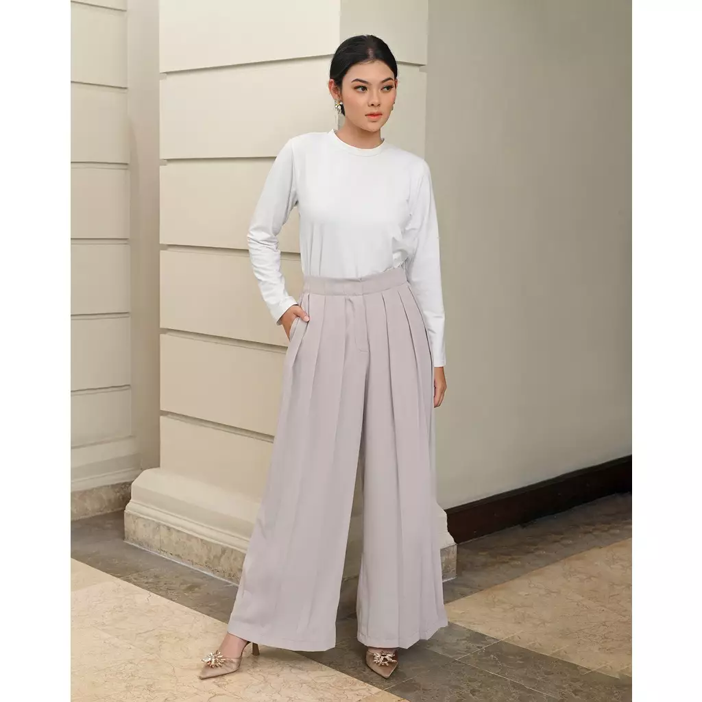 Geulis.id EDNA PANTS (3 warna) Bottom - GREY