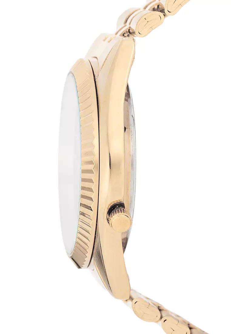 Analog Watch 20122567-Gld-Black Dial