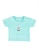FOX Kids & Baby blue Turquoise Ribbed Short Sleeve Tee 3D464KA8E2C023GS_1