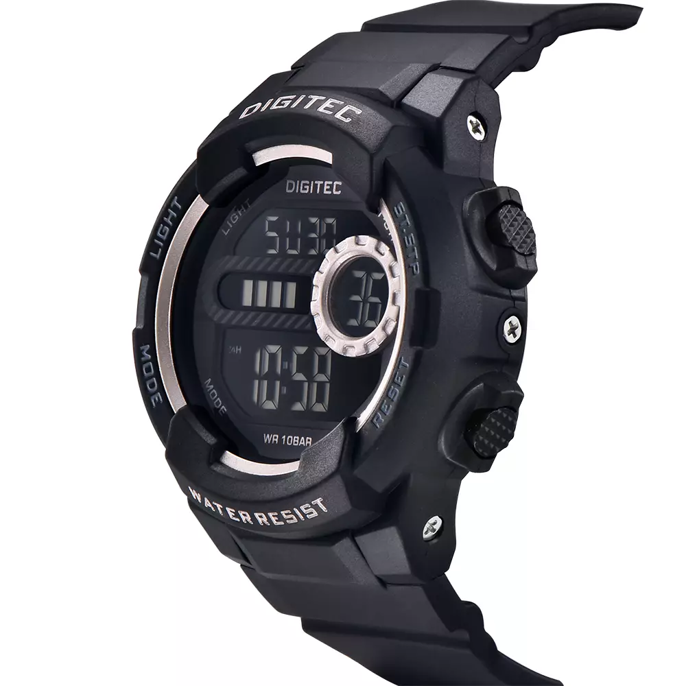 DIGITEC Jam Tangan Digital Unisex BDG-7120T Water Resist - BK4B Black